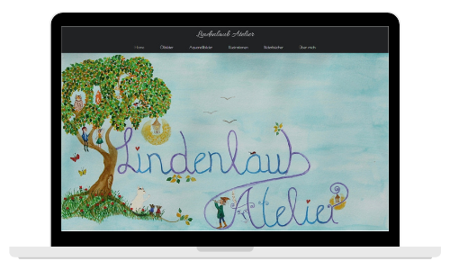 Screenshot Website Lindenlaub Atelier