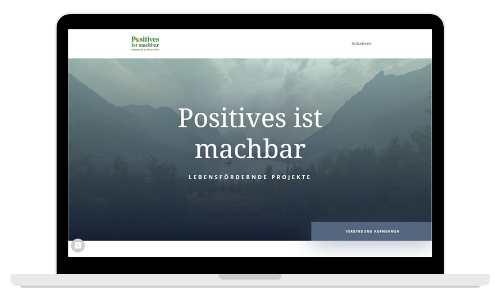 Screenshot Website Positives ist machbar